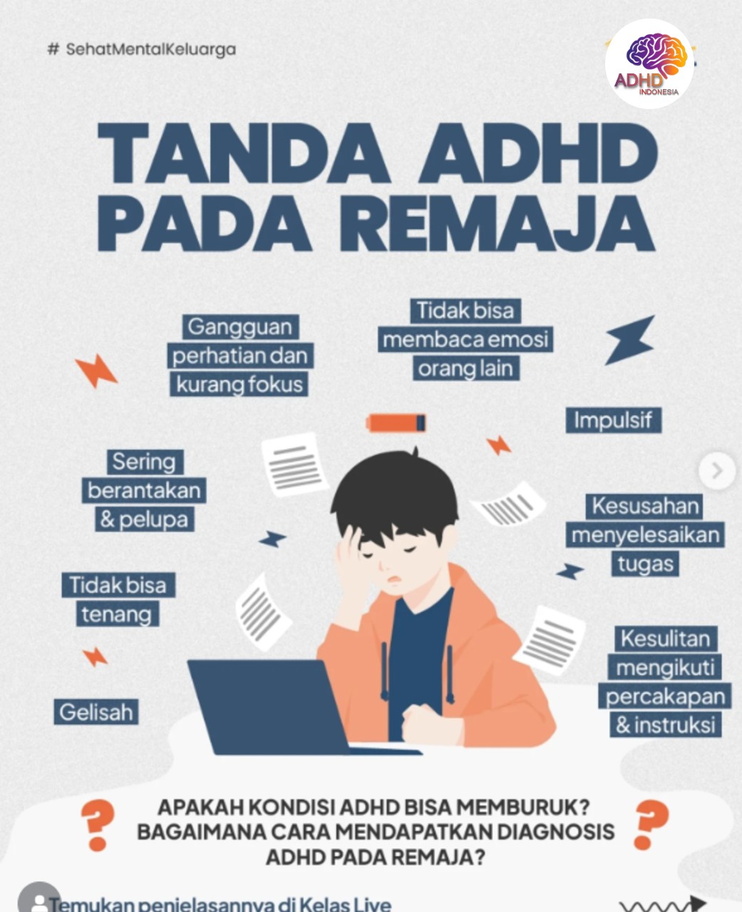Screening ADHD Non-Diagnostik: Edukasi Awal bagi Orang Tua di Kota Padang Sidempuan